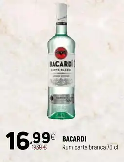 Coviran Bacardi rum carta branca promoção