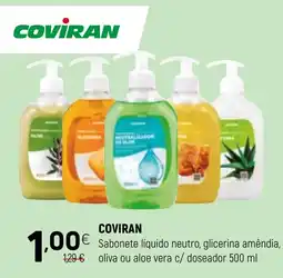 Coviran Coviran Sabonete líquido neutro, glicerina amêndia, oliva ou aloe vera c/ doseador promoção