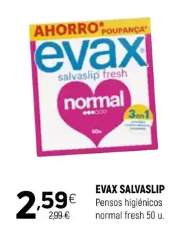 Coviran Evax salvaslip fresh normal promoção