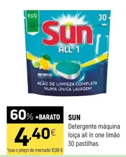 Coviran Sun detergente máquina loiça all in one limão promoção