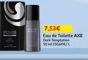 Auchan Edt homem axe promoção