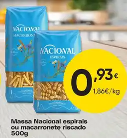 Froiz Massa Nacional espirais ou macarronete riscado promoção