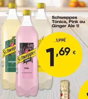Schweppes Tónica, Pink ou Ginger Ale