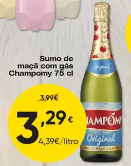 Froiz Sumo de maçã com gás Champomy promoção