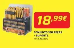 Bricomarché Conjunto 100 pecas + suporte promoção