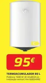 Bricomarché Termoacumulador 80l promoção