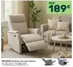 Moviflor Wilmar cadeirão com relax elétrico promoção