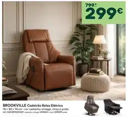 Moviflor Brookville cadeirão relax elétrico promoção
