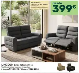 Moviflor Lincoln Sofás Relax Elétrico promoção