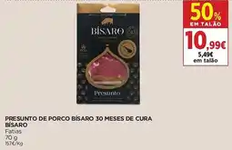 El Corte Inglés Presunto de porco bísaro 30 meses de cura bísaro promoção