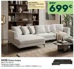 Moviflor Babb Chaise-longue promoção
