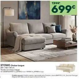 Moviflor Stowe Chaise-longue promoção