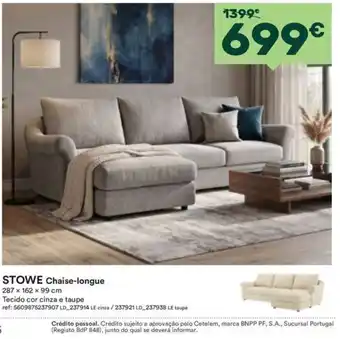 Moviflor Stowe Chaise-longue promoção