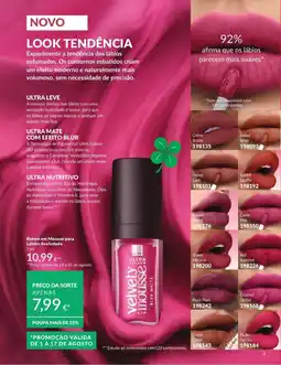 Avon Avon velvety mousse blur matte lip promoção