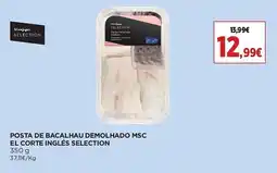 El Corte Inglés Posta de bacalhau demolhado msc el corte inglés selection promoção