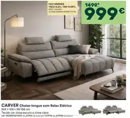 Moviflor Carver Chaise-longue com Relax Elétrico promoção