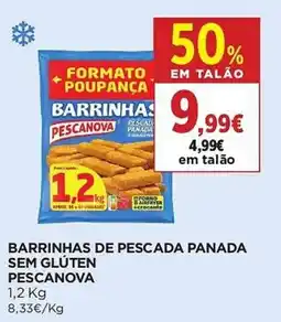 El Corte Inglés Barrinhas de pescada panada sem glúten pescanova promoção