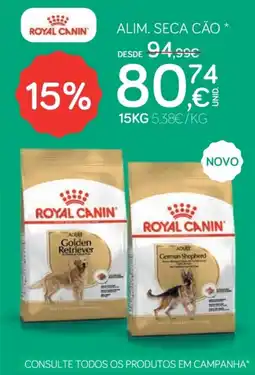 ZU Royal Canin alimento seco cão promoção