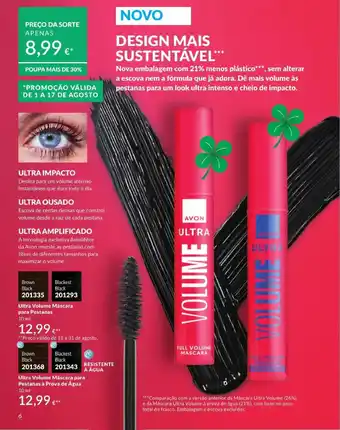 Avon ultra volume máscara para pestanas