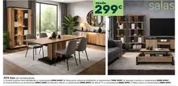 Moviflor Aya sala cor carvalho/preto promoção