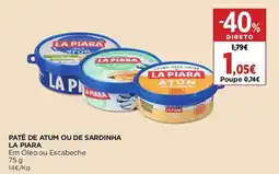 El Corte Inglés Patê de atum ou de sardinha la piara promoção