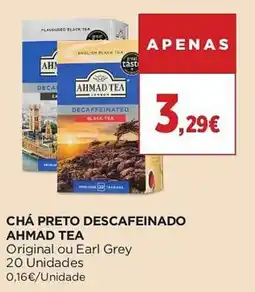 El Corte Inglés chá preto descafeinado ahmad tea promoção