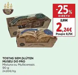 El Corte Inglés Tostas sem glúten museu do pão promoção