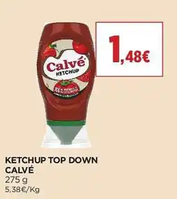El Corte Inglés Ketchup top down calvé promoção