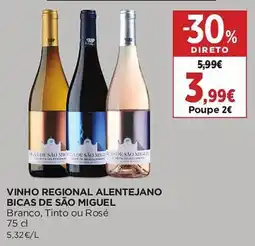 El Corte Inglés vinho regional alentejano bicas de são miguel promoção