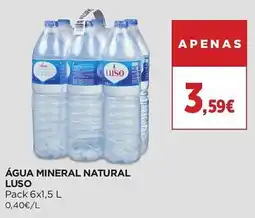 El Corte Inglés Água mineral natural luso promoção