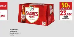 El Corte Inglés Cerveja sagres mini promoção