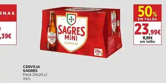 Cerveja sagres mini