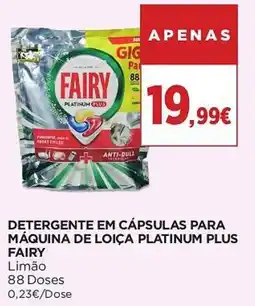 El Corte Inglés Detergente em cápsulas para máquina de loiça platinum plus fairy promoção