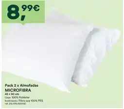 Moviflor Pack 2 x Almofadas Microfibra promoção
