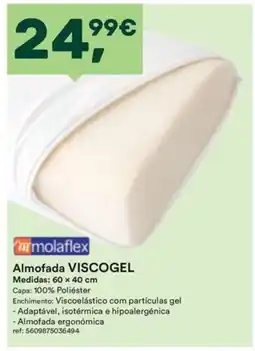 Moviflor Almofada viscogel mola flex promoção