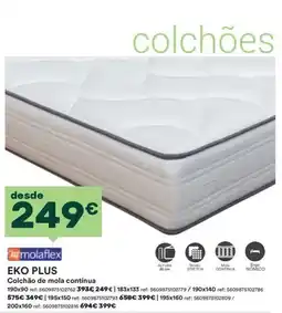 Moviflor molaflex eko plus colchão de mola contínua promoção