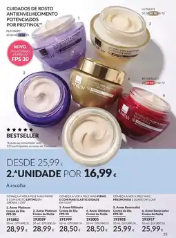 Avon Anew creme de dia promoção