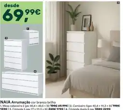 Moviflor Naia arrumação cor branco brilho promoção