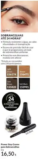 Avon Power Stay Creme para Sobrancelhas promoção