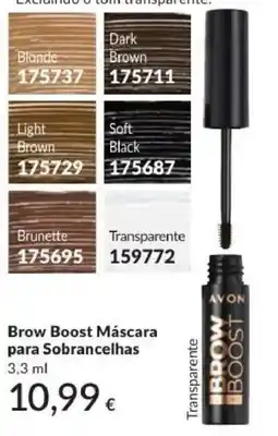 Avon Avon brow boost máscara para sobrancelhas promoção