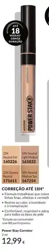 Avon Avon Power Stay Corretor promoção