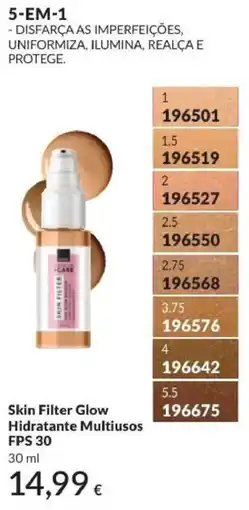 Avon Skin Filter Glow Hidratante Multiusos promoção