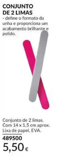 Avon Conjunto de 2 limas promoção