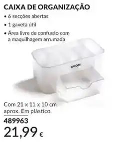 Avon caixa de organização avon promoção