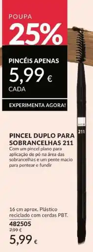 Avon Pincel duplo para sobrancelhas 211 promoção