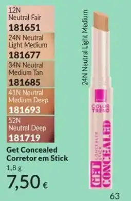 Avon Avon get concealed corretor em stick promoção