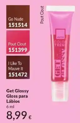 Avon Get glossy gloss para lábios promoção
