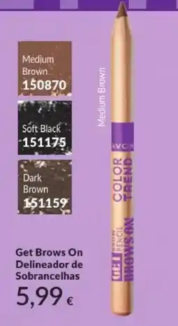Avon Avon get brows on delineador de sobrancelhas promoção