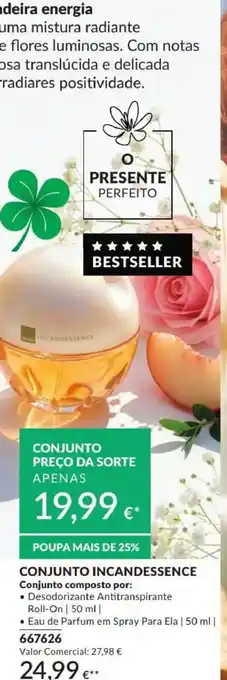 Avon Conjunto incandessence promoção