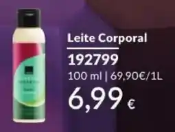 Avon Leite Corporal promoção